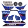 Kit Adesivos Faixas Moto XTZ 250 Lander 2020 Azul Blue Jogo Adesivo Mod Original Jotaesse