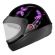Capacete Moto Feminino Automático Ebf Borboleta C/ Selo Inmetro - Preto / Rosa