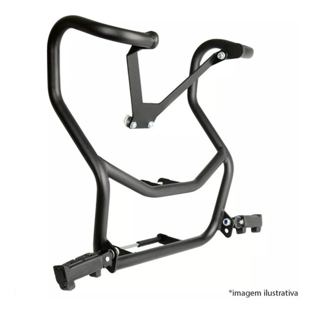 Protetor Motor Carenagem Moto Nxr Bros 160 Mata Cachorro C/ Pedaleira