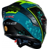 Capacete Moto LS2 FF358 Pro Classsic Striker Azul C/ Spoiler Masculino Feminino Lançamento