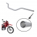 Guidão Guidom Moto Nxr Bros 160 Xre 190 Modelo Original Prata C/ Bucha Interna Fortuna