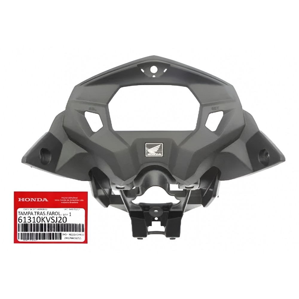 Carenagem Tampa Traseira Painel Suporte Farol Moto Titan 160 Ex 2016 2017 2018 2019 2020 Original Honda - Preta