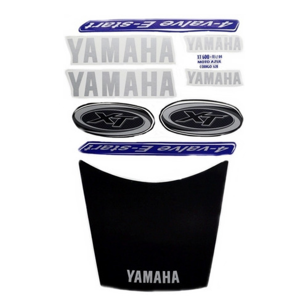 Kit Adesivos Faixa Xt 600 2003 2004 2005 Azul Jogo Adesivo