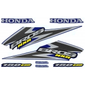 Kit Adesivos Faixas Moto NXR Bros 150 ESD 2006 Azul Jogo Adesivo Jotaesse