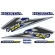 Kit Adesivos Faixas Moto NXR Bros 150 ESD 2006 Azul Jogo Adesivo Jotaesse