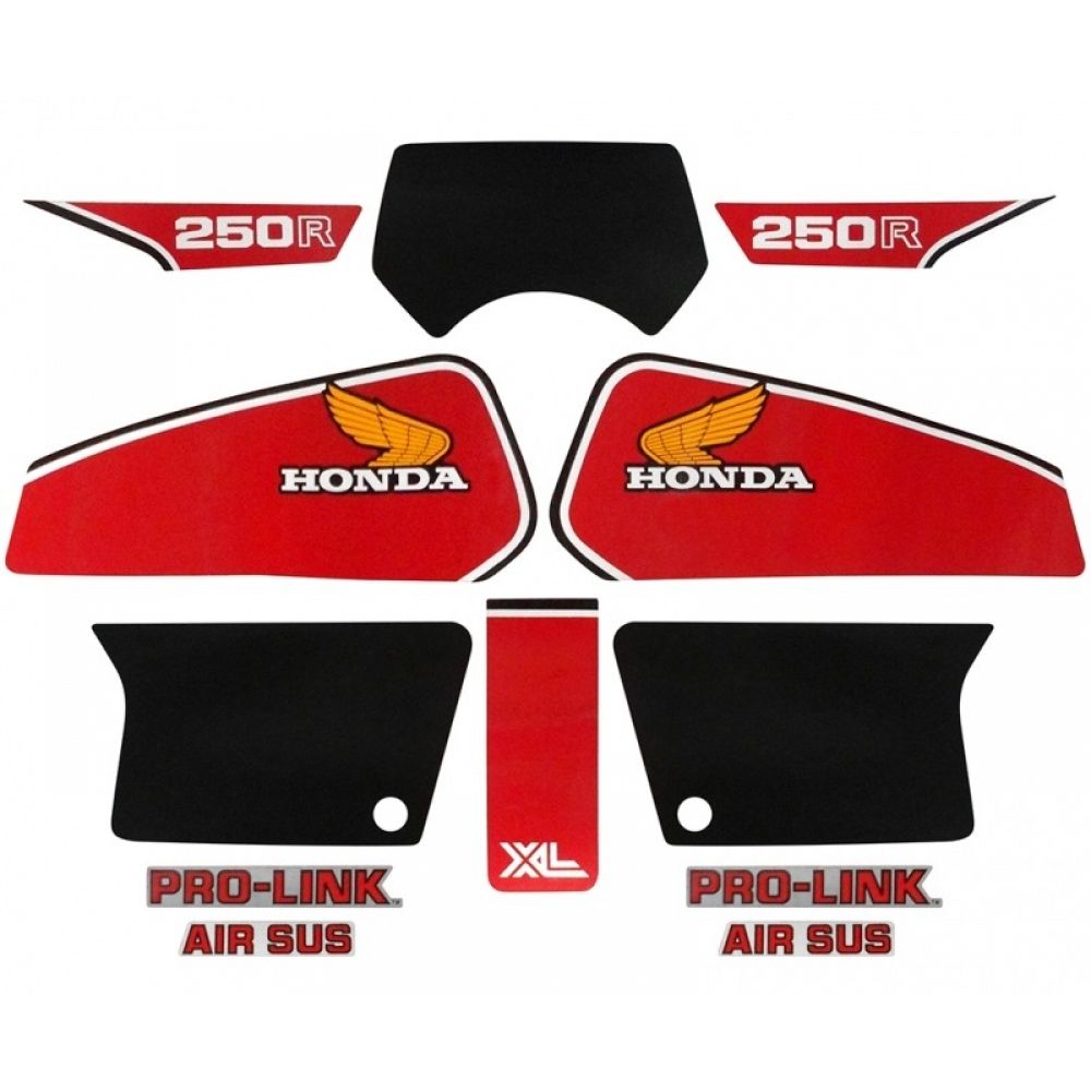 Kit Adesivos FaixaS Moto Xl 250 Xl250 R 1982 1983 Branca Jogo Adesivo - Jotaesse