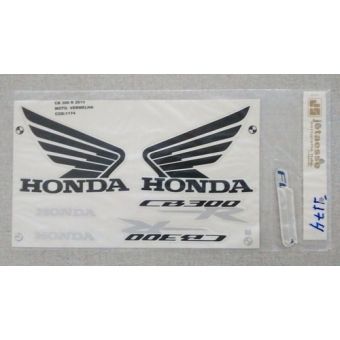Kit Adesivos Faixa Cb 300 R Cb300 2015 Vermelha Jogo Adesivo