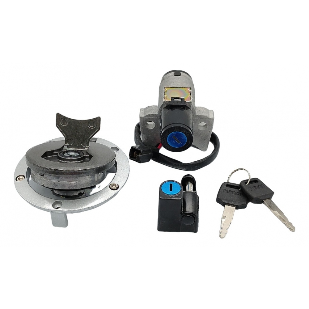 Kit Chave Contato Miolo Ignição Moto Xre 190 2016 2017 2018 2019 2020 Jogo Completo C/ Tampa Tanque e Trava
