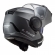 Capacete Moto Articulado Robocop LS2 FF902 Scope Monocolor Titanium Fosco Escamoteável C/ Óculos - Preto Fosco