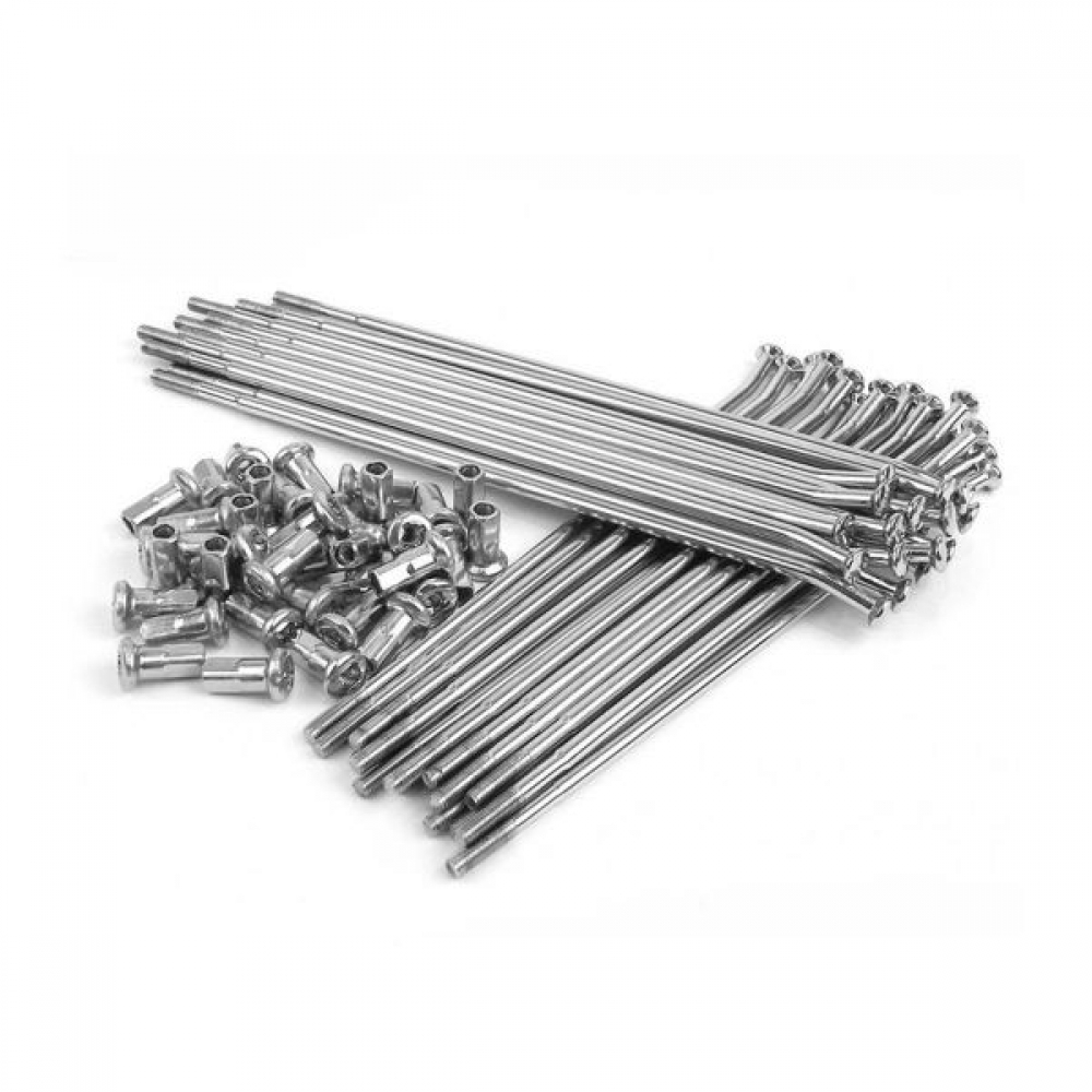 Jogo Raio Inox Dianteiro Moto Pop 100 Pop110 Reforçado 3,5mm