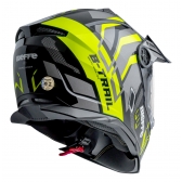 Capacete Moto Bieffe Big B Trail Defender Cross Preto Amarelo C/ Óculos Sol Lançamento