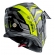 Capacete Moto Bieffe Big B Trail Defender Cross Preto Amarelo C/ Óculos Sol Lançamento