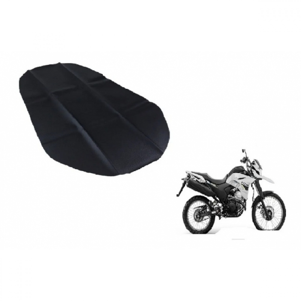Capa De Banco Moto Yamaha Xtz 250 Lander 2019 2020 2021 2022 2023 Modelo Original Preta - Preto