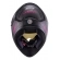 Capacete Feminino Moto Peels Icon Fast Preto Fosco Rosa Esportivo C/ Óculos Sol C/ Selo Inmetro