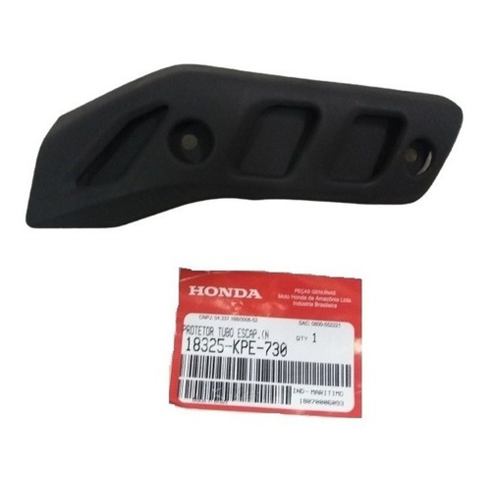 Protetor Dianteiro Curva Escape Escapamento Moto Xr 250 Tornado Preto Original Honda
