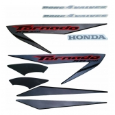 Kit Adesivos Faixas Xr 250 Tornado 2007 Preta Jogo Adesivo Jotaesse