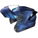 Capacete Moto Robocop Escamoteável Norisk Force 2 Blue Azul Fosco Articulado C/ Óculos E Selo Inmetro