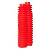 Sanfona Protetor Bengala Moto nxr Bros 150 09/16 Bros 160 Xre 190 Dt 180 Xtz 125 21 Dentes Vermelha