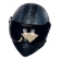 Capacete Aberto Custom Peels Mirage F21 F 21 Army Tank Militar Aviador Preto Chumbo Fosco C/ 2 Viseiras - Preto-chumbo
