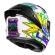 Capacete Moto LS2 FF810 Vigo Space Attack  Branco C/ Spoiler Masculino Feminino Lançamento