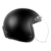 Capacete Aberto Custom Bieffe B45 B-45 Classic Harley Old School Vintage Cafe Racer C/ Selo Inmetro - Preto Fosco