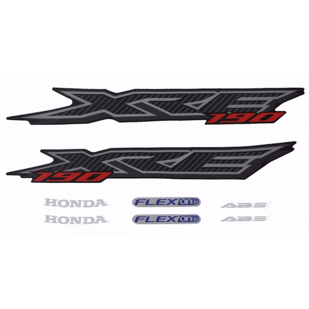 Kit Adesivos Faixa Moto Xre 190 Preta 2016 ( Jogo Adesivo ) - Jotaesse