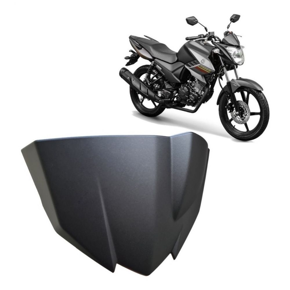 Carenagem Superior Farol Capa Painel Moto Fazer 150 2014 2015 2016 2017 2018 2019 2020 2021 2022 - Preto Fosco