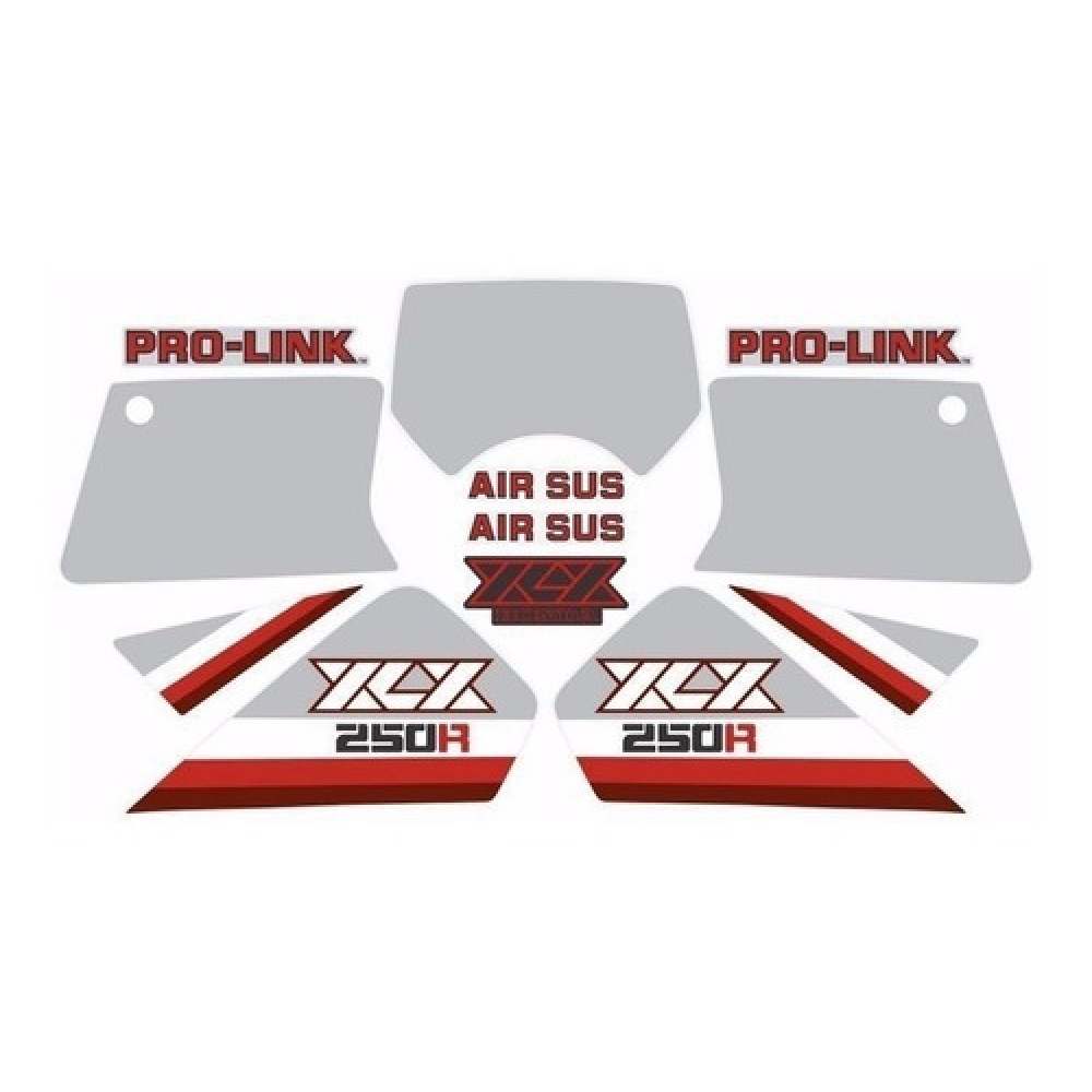 Kit Adesivos Faixa Xlx 250 Xl250x 1987 Preta Jogo Adesivo
