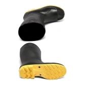 Bota Impermeável Galocha Chuva Para Motoboy Motoqueiro Entregador Botina Borracha Sete Léguas - Preto