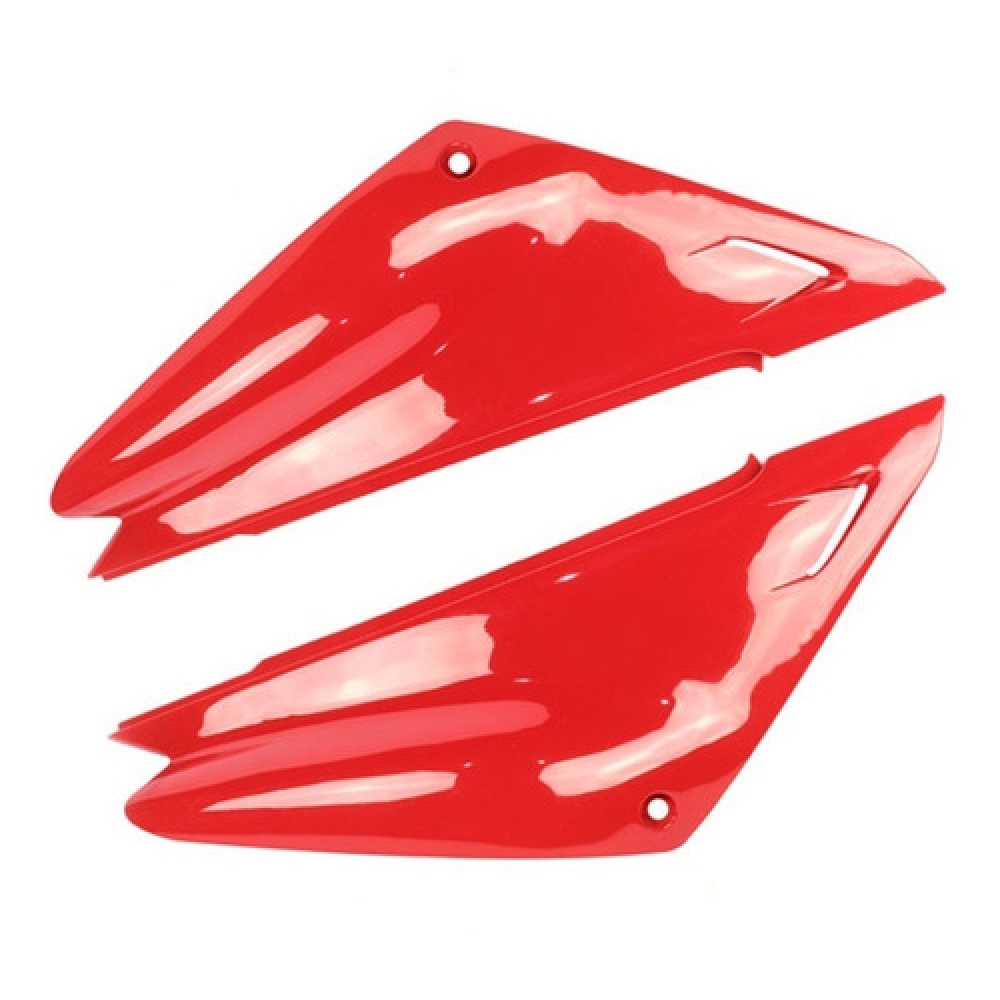 Par De Tampa Lateral Moto Xtz 125 Vermelha Carenagem Modelo Original S/ Adesivo