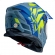 Capacete Moto Bieffe Big B Trail Defender Cross Cinza Fosco Azul C/ Óculos Sol Lançamento