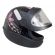 Capacete Moto Feminino Automático Ebf Borboleta C/ Selo Inmetro - Preto / Rosa