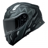 Capacete Moto Robocop Bieffe Premium B- Dynamic Attractie Preto Escamoteavel C/ Óculos Lançamento