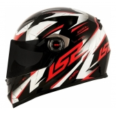 Capacete Moto Fechado Ls2 Ff358 Classic Draze Branco Preto Vermelho C/ Selo Inmetro Lançamento