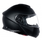Capacete Moto Robocop Bieffe Premium B- Dynamic Attractie Classic Preto Fosco Escamoteavel C/ Óculos