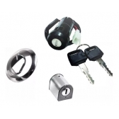 Kit Chave Contato Miolo Ignição Moto Cg Fan 125 2009 2010 2011 2012 2013 Jogo C/ Tampa Tanque e Trava