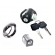 Kit Chave Contato Miolo Ignição Moto Cg Fan 125 2009 2010 2011 2012 2013 Jogo C/ Tampa Tanque e Trava