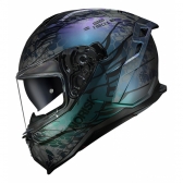 Capacete Moto Masculino Feminino Norisk Strada 2 Militar Força Especial Cobra Fechado C/ Óculos