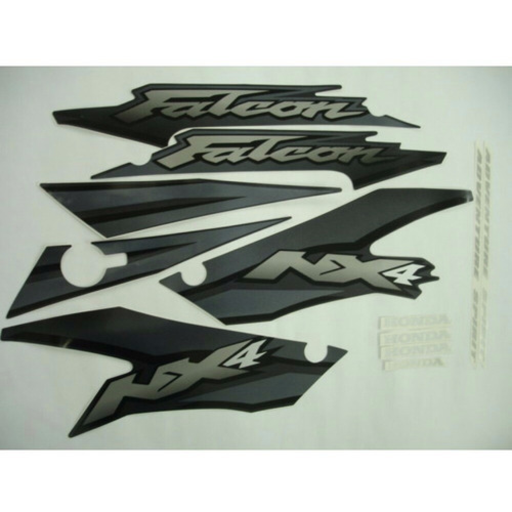 Kit Adesivos Faixa Nx 400 Falcon Cinza 2002 Jogo Adesivo
