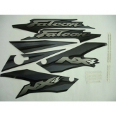Kit Adesivos Faixa Nx 400 Falcon Cinza 2002 Jogo Adesivo