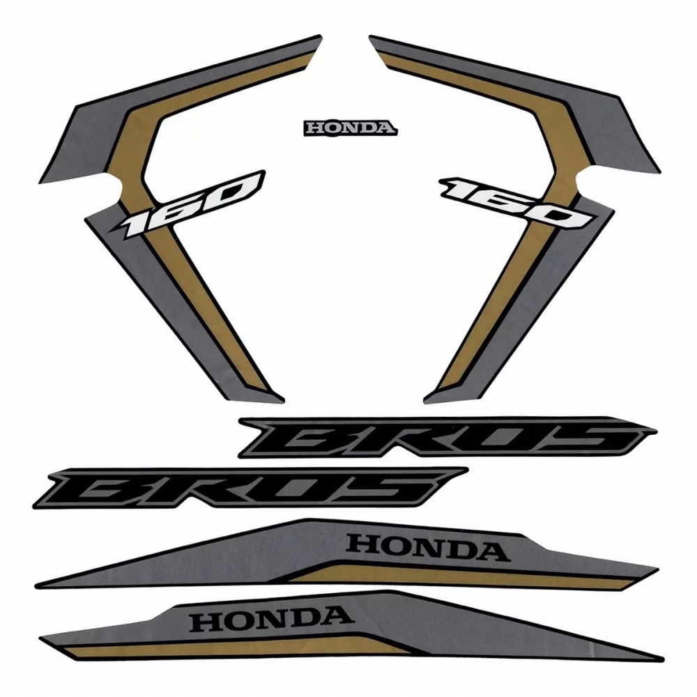 Kit Adesivos Faixas Moto NXR 160 ESDD 2022 Preta Jogo Adesivo Jotaesse