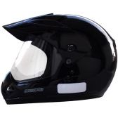 Capacete Esportivo Ebf Motard Solid C/ Viseira Motocross Trilha Preto Brilhante C/ Selo Inmetro - Preto