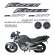 Kit Adesivos Faixas Moto Yamaha Fazer 250 Ys250 2005 2006 Preta Jogo Adesivo Modelo Original