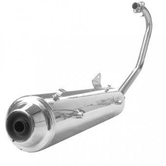 Escapamento Escape Moto Titan 150 Sport Até 2008 Modelo Original Cromado Fortuna