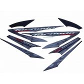 Kit Adesivos Faixa Moto Xr 250 Tornado 2008 Preta ( Jogo Adesivo ) - Jotaesse