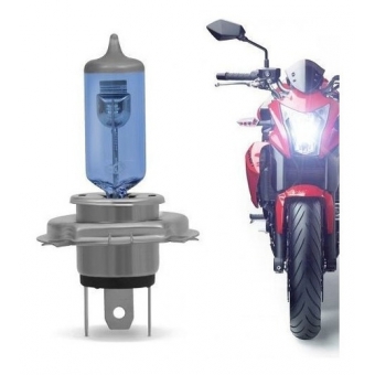 Lâmpada Farol Super Branca H4 35w Moto Titan Fan 125 150 Ybr Factor Xr 250 Tornado Efeito Xenon X Racer Osram
