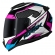 Capacete Esportivo Moto Norisk Razor Speedmax Branco Rosa Fechado Masculino Feminino