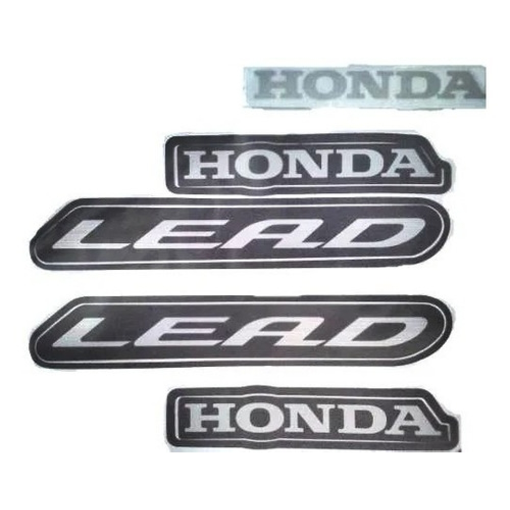 Kit Adesivos Faixas Honda Lead 110 2013 Jogo Adesivo Moto - Vermelha