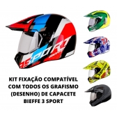 Kit Reparo Orelha Fixação Da Viseira Capacete Bieffe 3 Sport Modelo V3