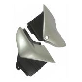 Par De Tampa Lateral Moto Ybr 125 Prata 2004 2005 2006 2007 2008 Carenagem S/ Adesivo Mod Original - Tork